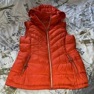 Michael Kors down vest, UGC, no rips, working zippers.